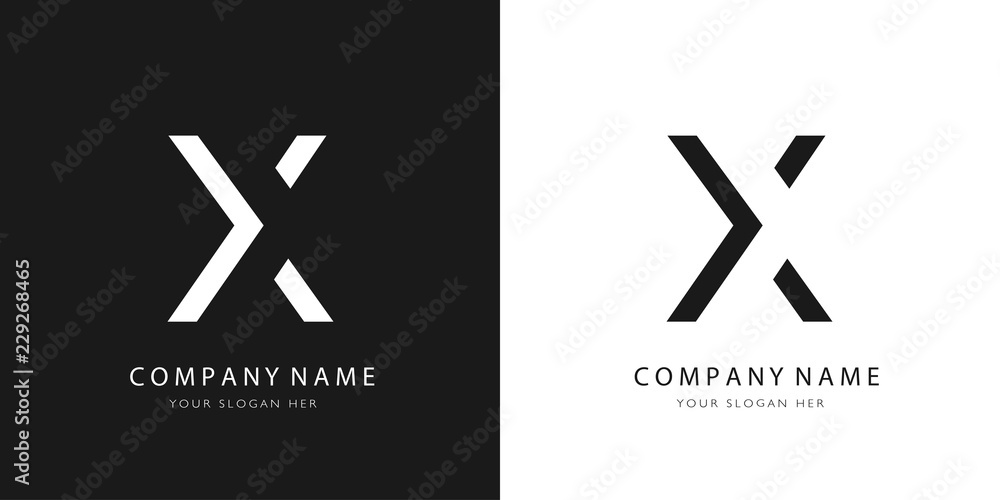X logo letter design X logo letter design