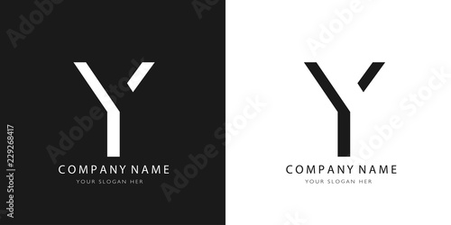 Y logo letter design	