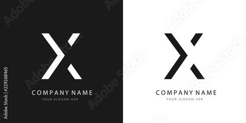 X logo letter design	 photo