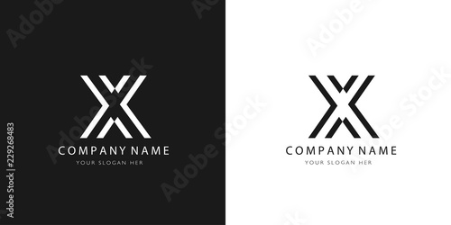 X logo letter design	 photo