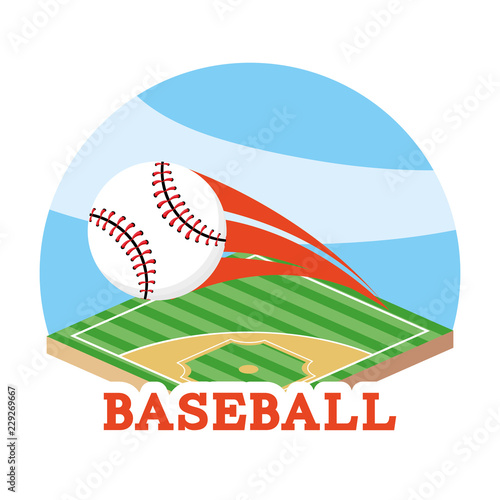 baseball ball game and professional field