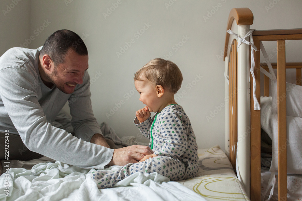 Morning with one-year old Morning with one-year old