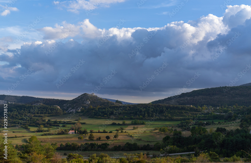 Fototapeta premium Sunset in French countryside