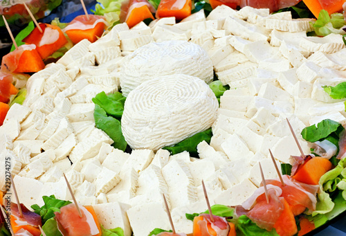 Ricotta cheese, typical Italian cheese product.
