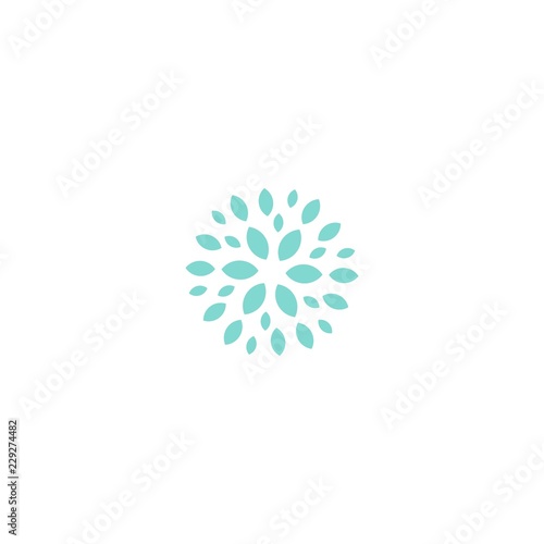 Vector herbal and alternative medicine logo design template in trendy linear style - holistic therapy concept