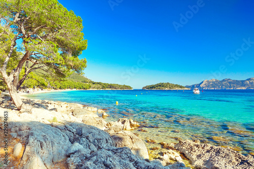Wallpaper Mural Mallorca Spain Europe Playa de Formentor turquoise beach landscape