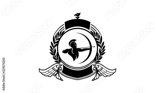 archer logo design template vector illustration