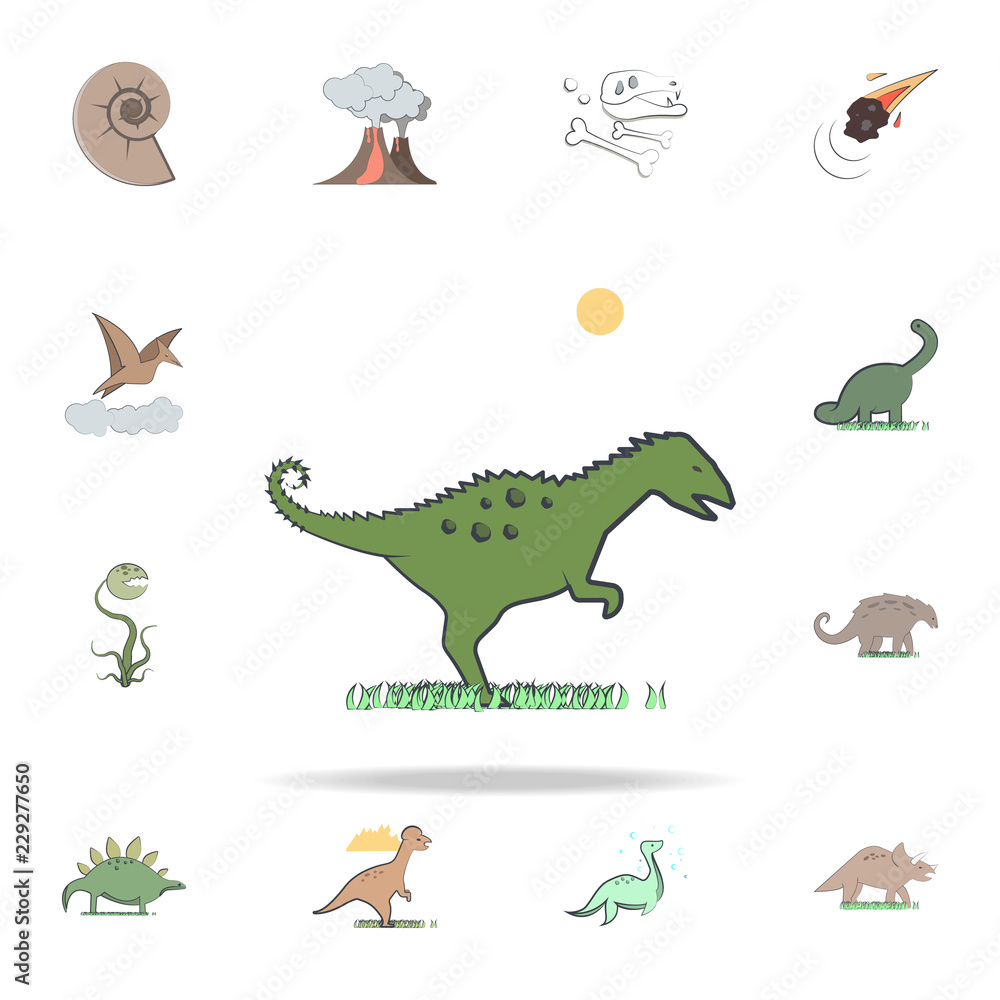 Fototapeta premium coritosaurus cartoon icon. Prehistoric icons universal set for web and mobile