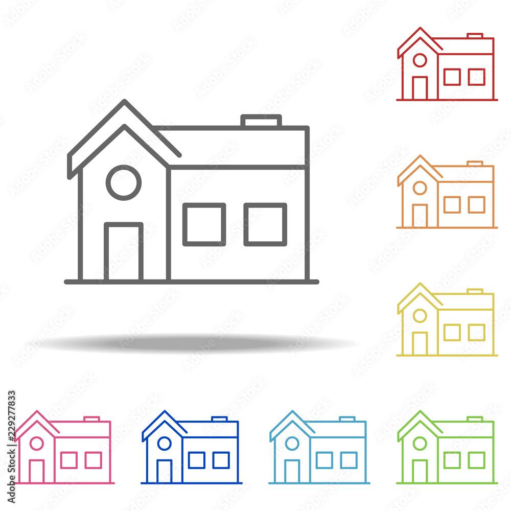 house icon. Elements of Building Landmarks in multi color style icons. Simple icon for websites, web design, mobile app, info graphics