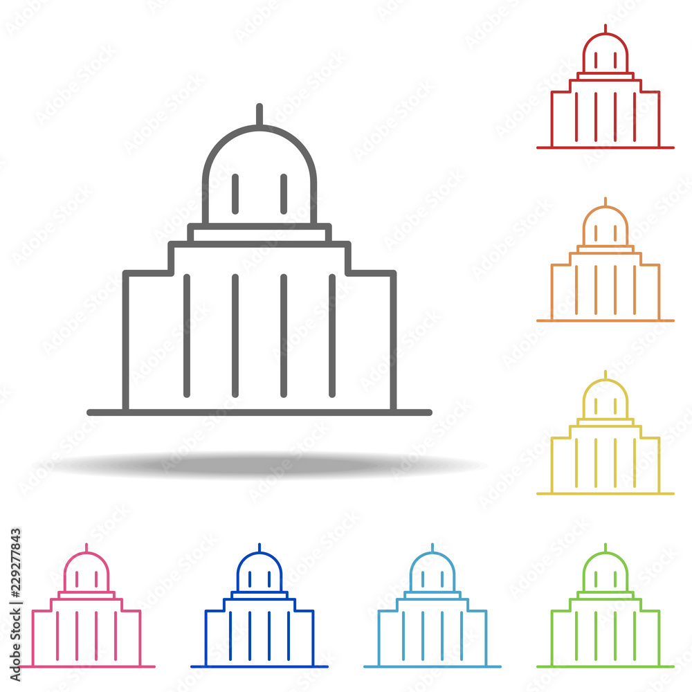city hall icon. Elements of Building Landmarks in multi color style icons. Simple icon for websites, web design, mobile app, info graphics