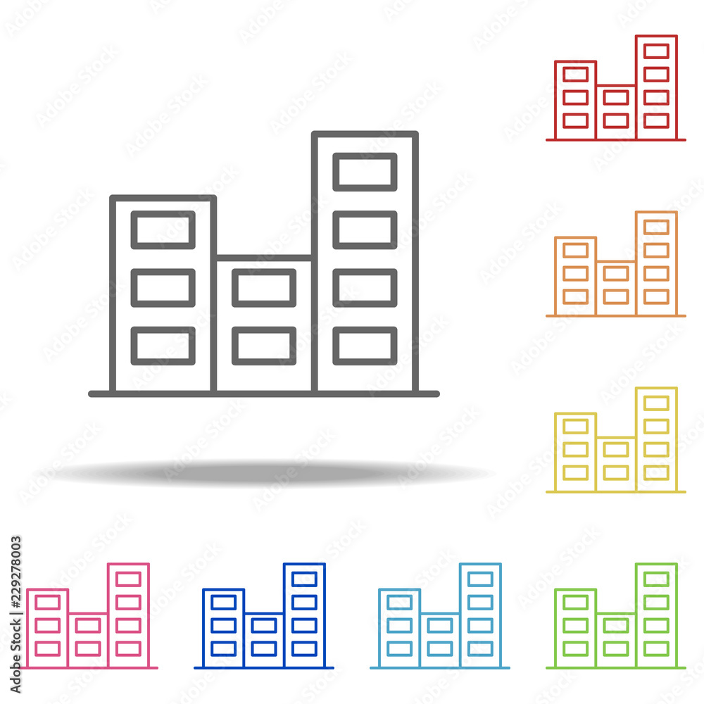 apartment icon. Elements of Building Landmarks in multi color style icons. Simple icon for websites, web design, mobile app, info graphics apartment icon. Elements of Building Landmarks in multi color style icons. Simple icon for websites, web design, mobile app, info graphics