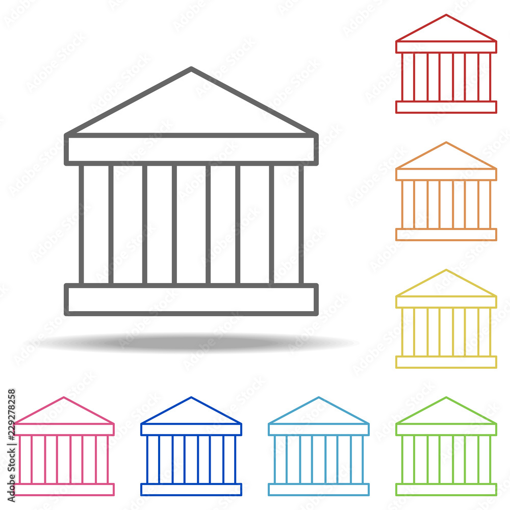 post office icon. Elements of Building Landmarks in multi color style icons. Simple icon for websites, web design, mobile app, info graphics post office icon. Elements of Building Landmarks in multi color style icons. Simple icon for websites, web design, mobile app, info graphics