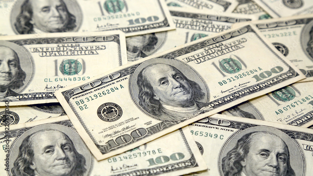Pile of 100 Dollar Bills Close Up Pile of 100 Dollar Bills Close Up
