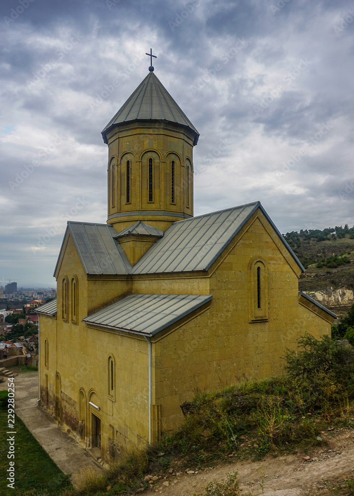 Tbilisi Narikala Church Back View Tbilisi Narikala Church Back View