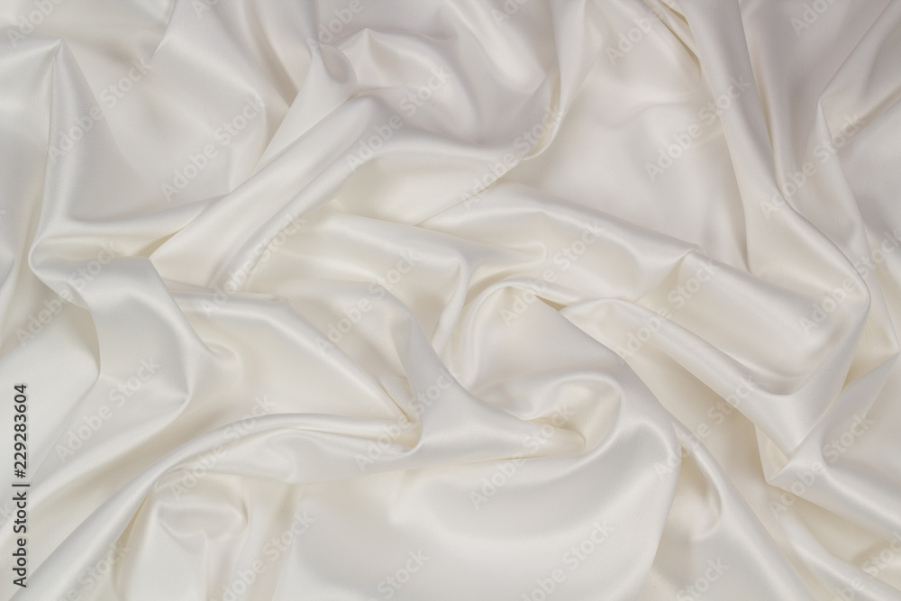 The fabric is satin white The fabric is satin white