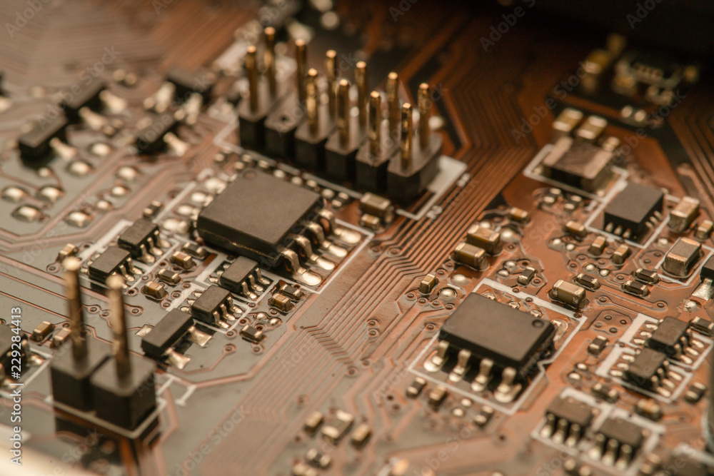 electronic circuit board with processor electronic circuit board with processor