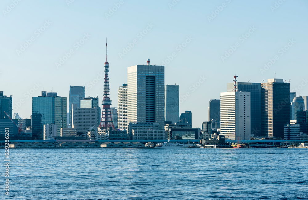 Fototapeta premium scenery of Tokyo bay area