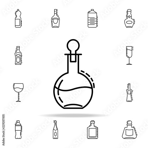 carafe for cognac dusk icon. Drinks & Beverages icons universal set for web and mobile