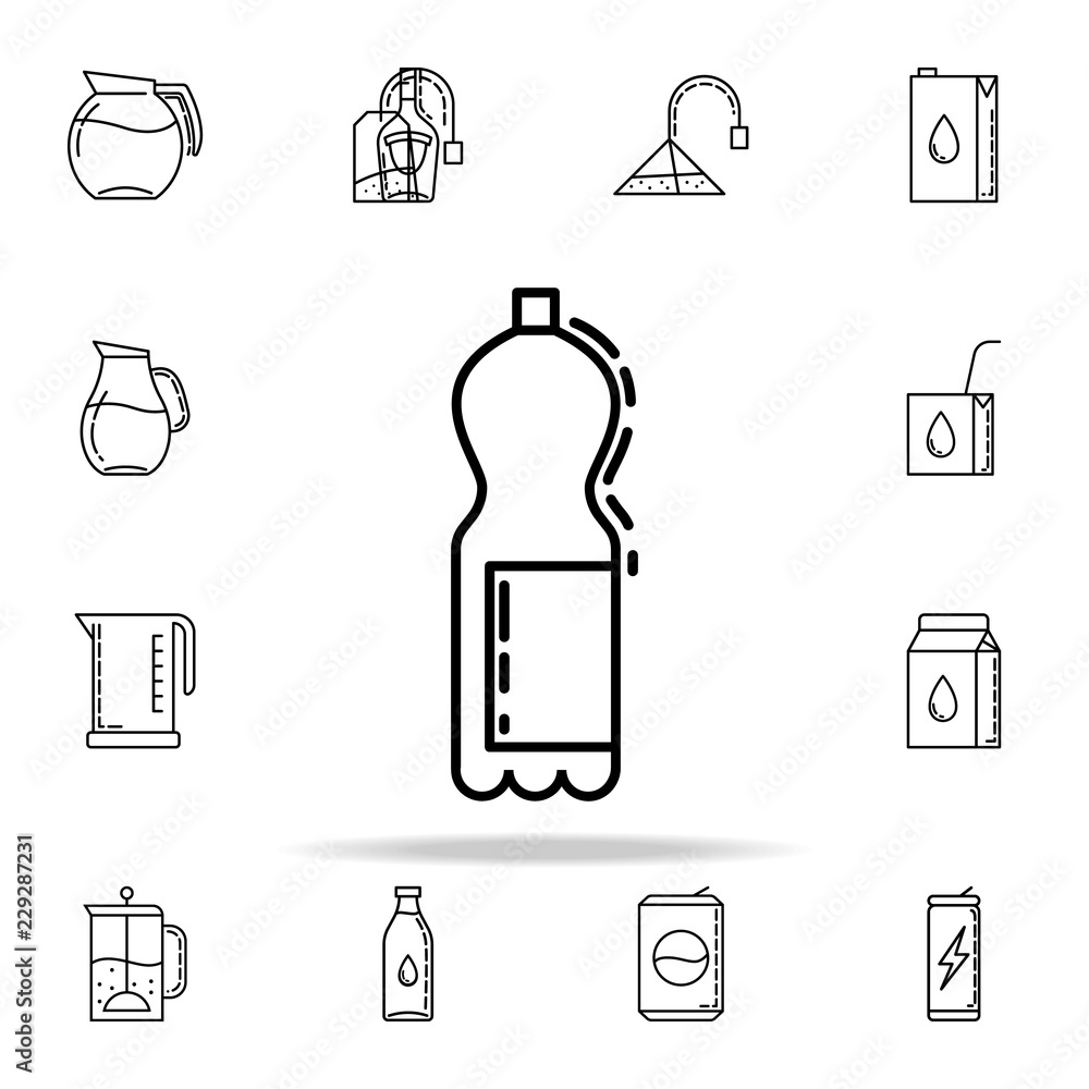 bottle of soda dusk icon. Drinks & Beverages icons universal set for web and mobile bottle of soda dusk icon. Drinks & Beverages icons universal set for web and mobile
