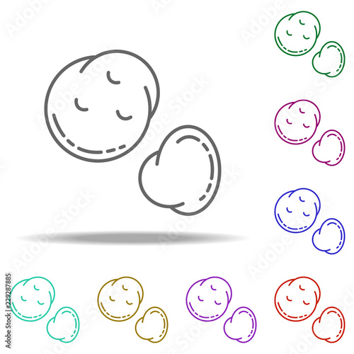 potato dusk icon. Elements of Vegetables in multi color style icons. Simple icon for websites, web design, mobile app, info graphics