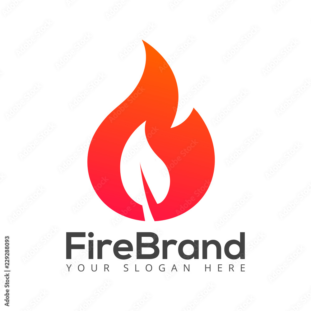 fire flame leaf logo fire flame leaf logo