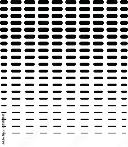 Black gradation scale line