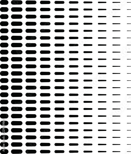 Black gradation scale line
