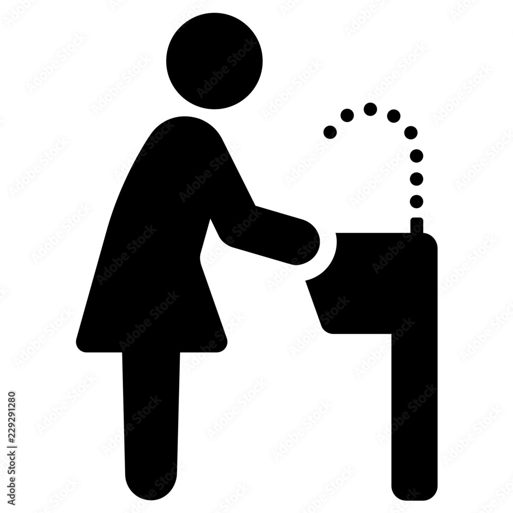 Fotografija drinking fountain vector icon