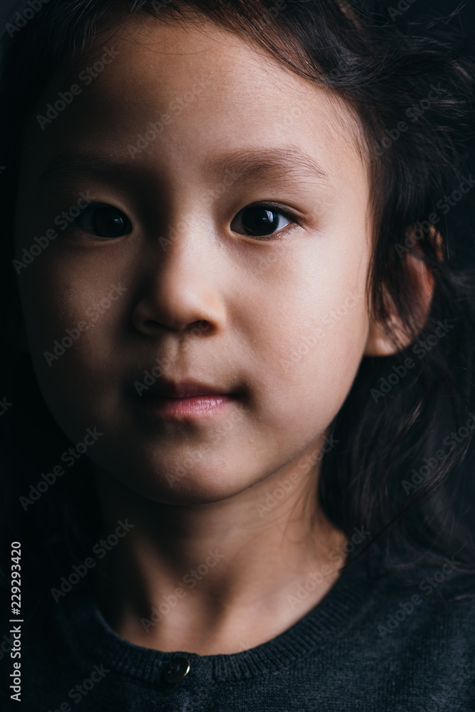 The portrait of adorable girl The portrait of adorable girl