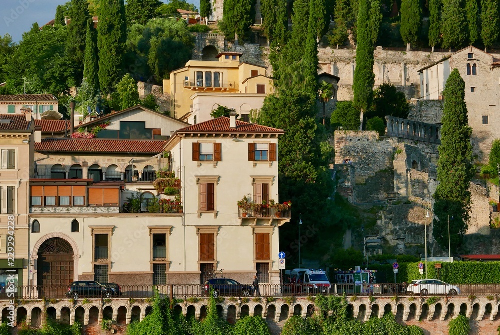 Italian style houses in Verona