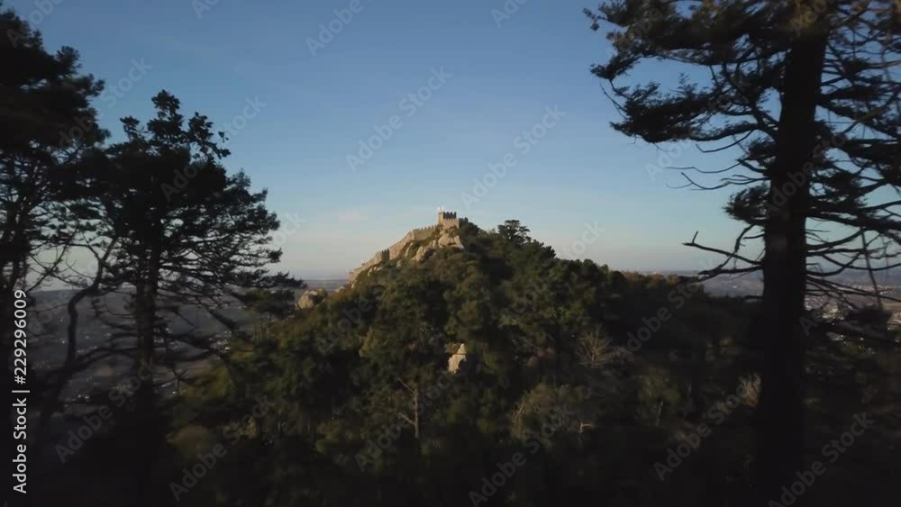 4k drone. Sunset on the medieval 4k drone. Sunset on the medieval