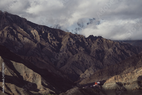 Isolated tibetan monastery, Matho Gompa photo