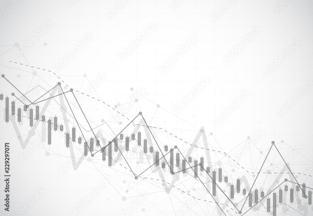 Business candle stick graph chart of stock market investment trading on background design. Bullish point, Trend of graph. Vector illustration Business candle stick graph chart of stock market investment trading on background design. Bullish point, Trend of graph. Vector illustration
