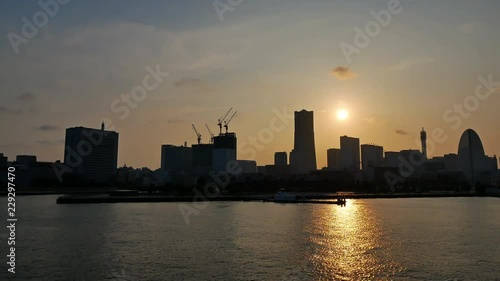 Timelapse view of Yokohama Japan