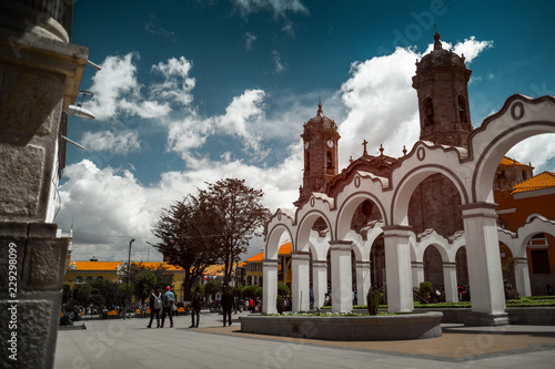 Center of the city of Potosi, Bolivia photo