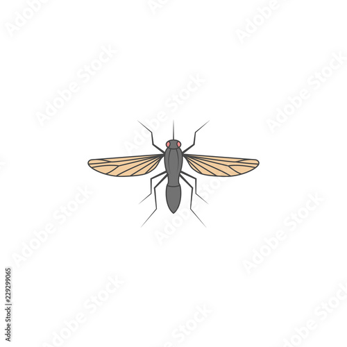 mosquito colored outline icon. One of the collection icons for websites, web design, mobile app