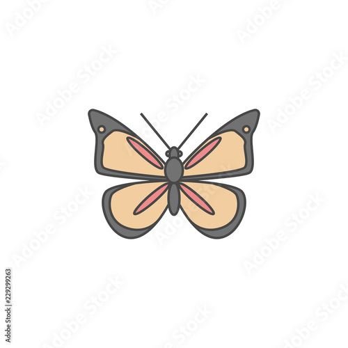 insect stickcolored outline icon. One of the collection icons for websites, web design, mobile app