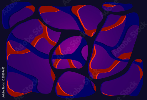 abstract multilayer grating on purple background