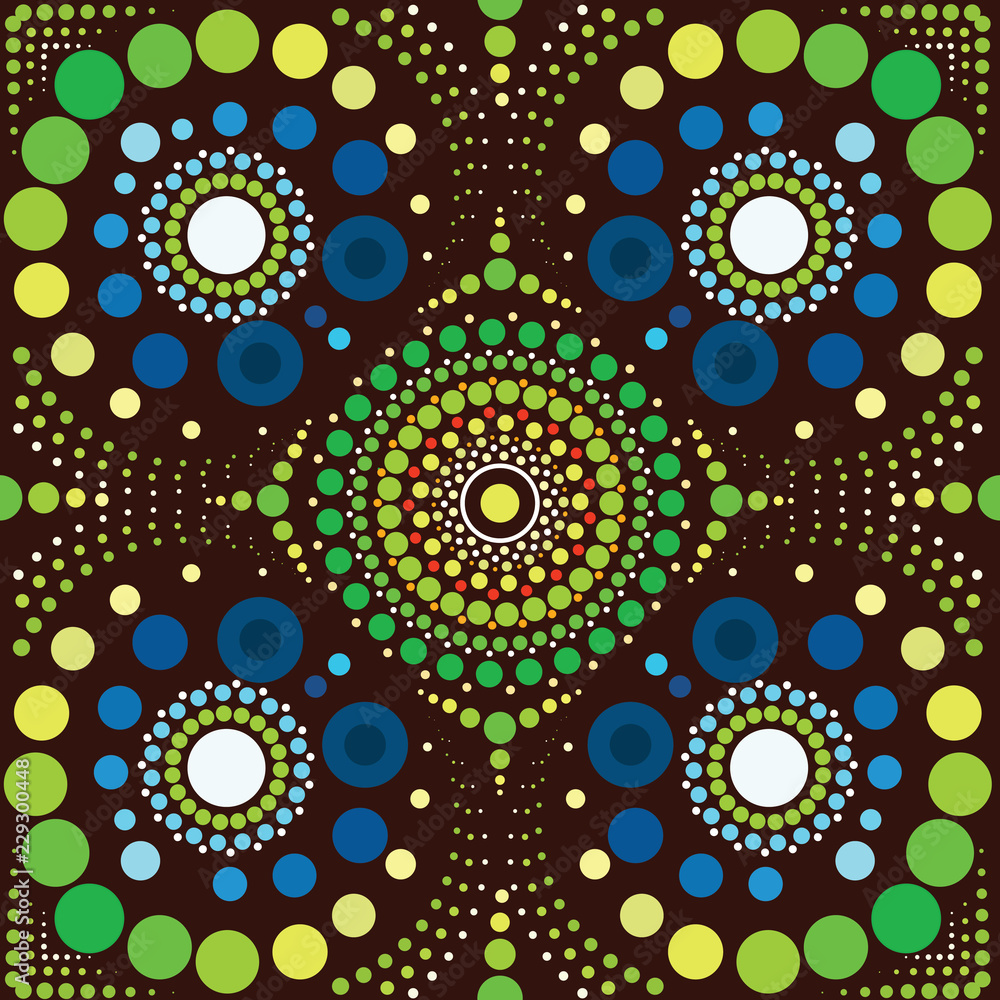 Aboriginal art vector background Aboriginal art vector background