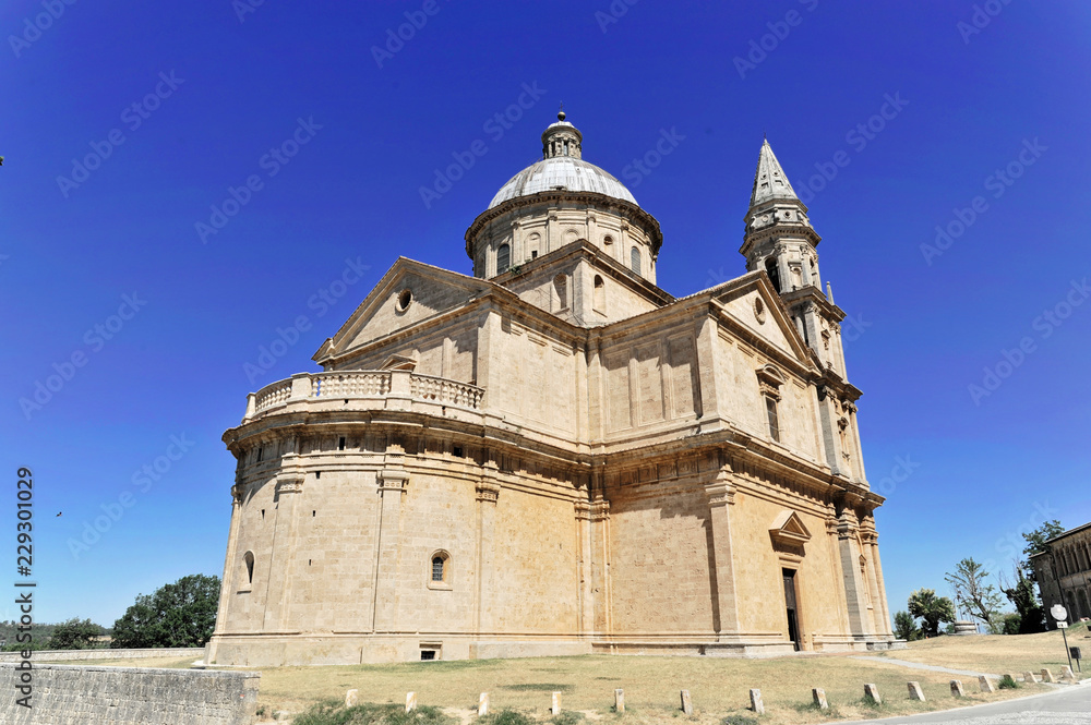Wallfahrtskirche, Renaissancekirche San Biagio, Architekt Antonio da Sangallo, erbaut 1519-1540, Montepulciano, Toskana, Italien, Europa