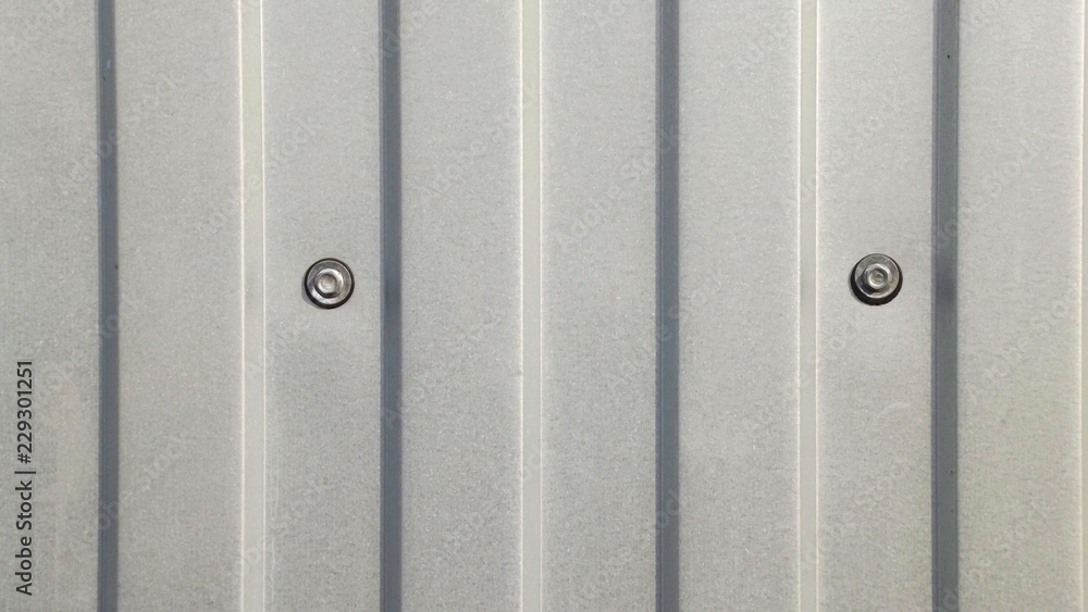 Obraz premium The gray wall of the metal profile.Abstract background.