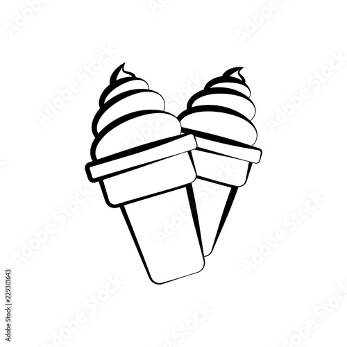 ice cream icon outline