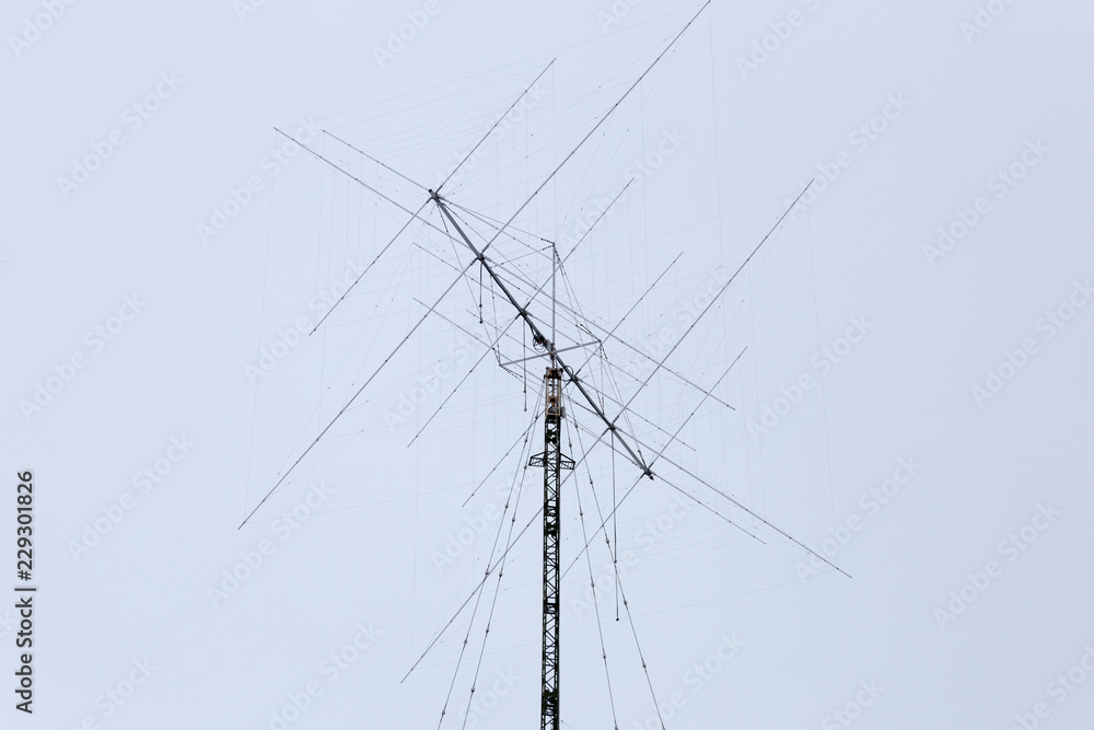 Shortwave radio antenna Stock Photo | Adobe Stock