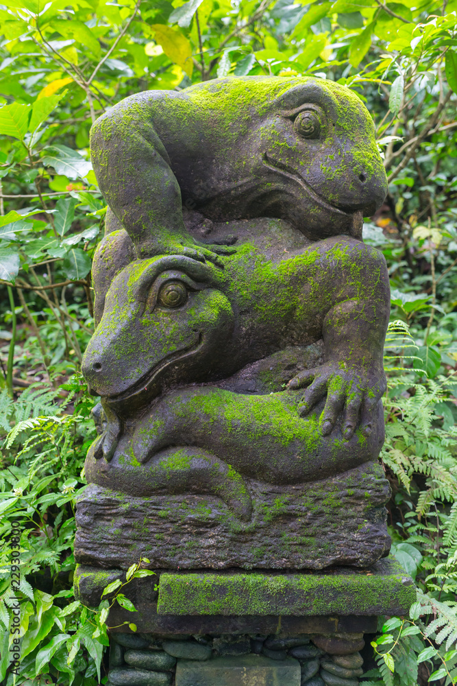 Traditional Balinese stone sculpture art and culture at Bali, Indonesia Traditional Balinese stone sculpture art and culture at Bali, Indonesia