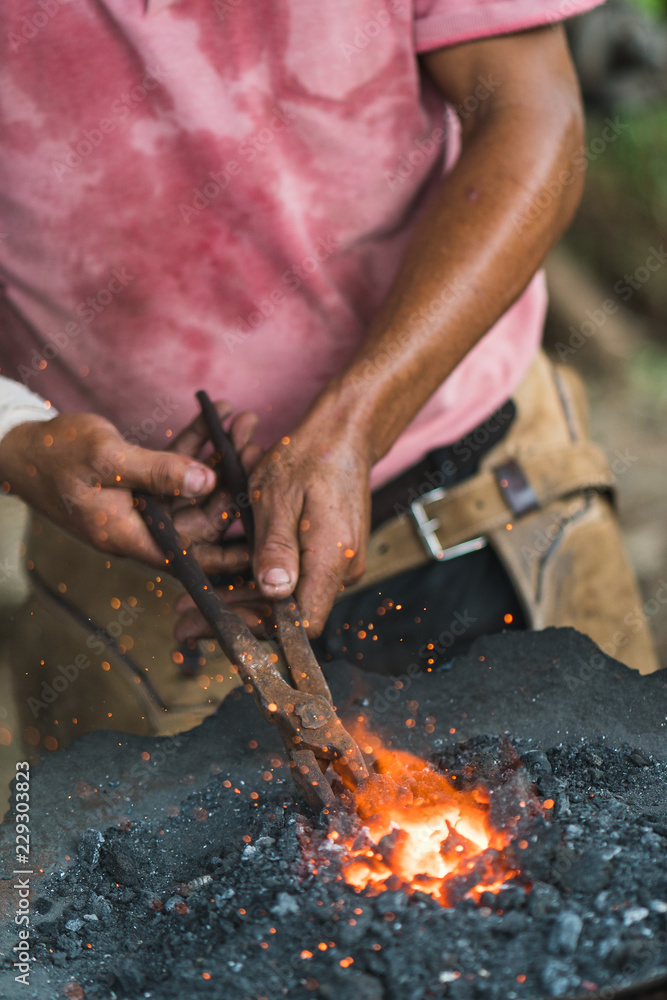 A Farrier At Work A Farrier At Work