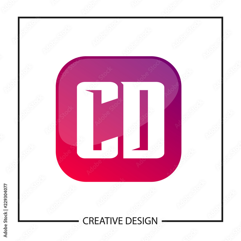 Initial Letter CD Logo Template Design Initial Letter CD Logo Template Design