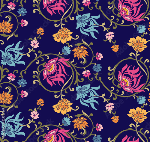Seamless vintage floral pattern