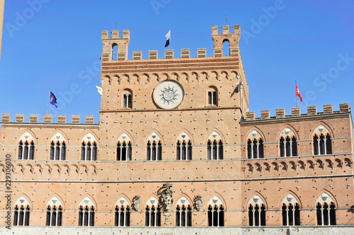 Palazzo Pubblico, Rathaus, Museum, Piazza del Campo, Platz, Siena, Toskana, Italien, Europa