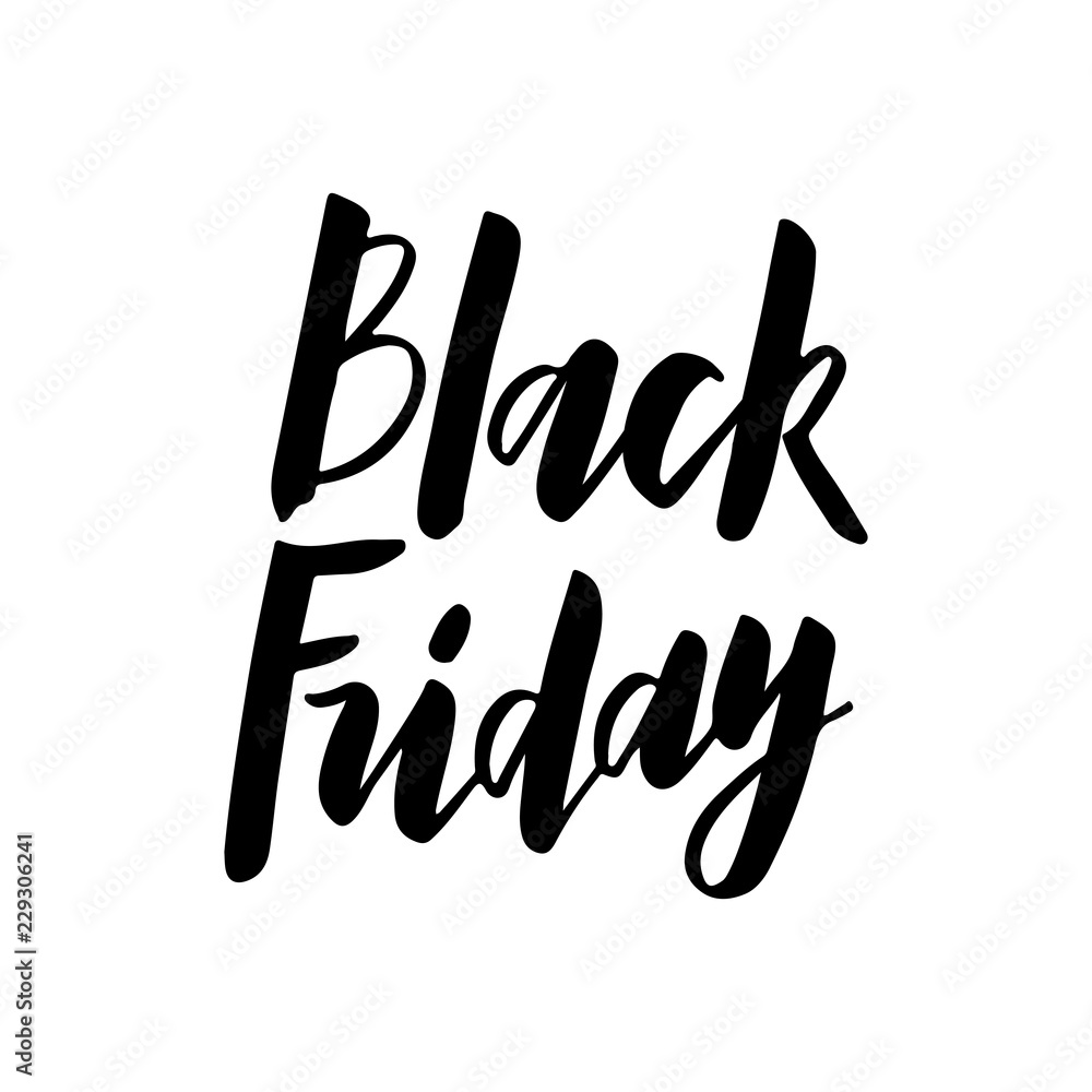 Black Friday - hand drawn lettering typography Black Friday - hand drawn lettering typography