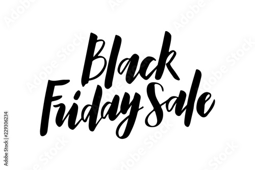 Black Friday Sale - hand drawn lettering typography